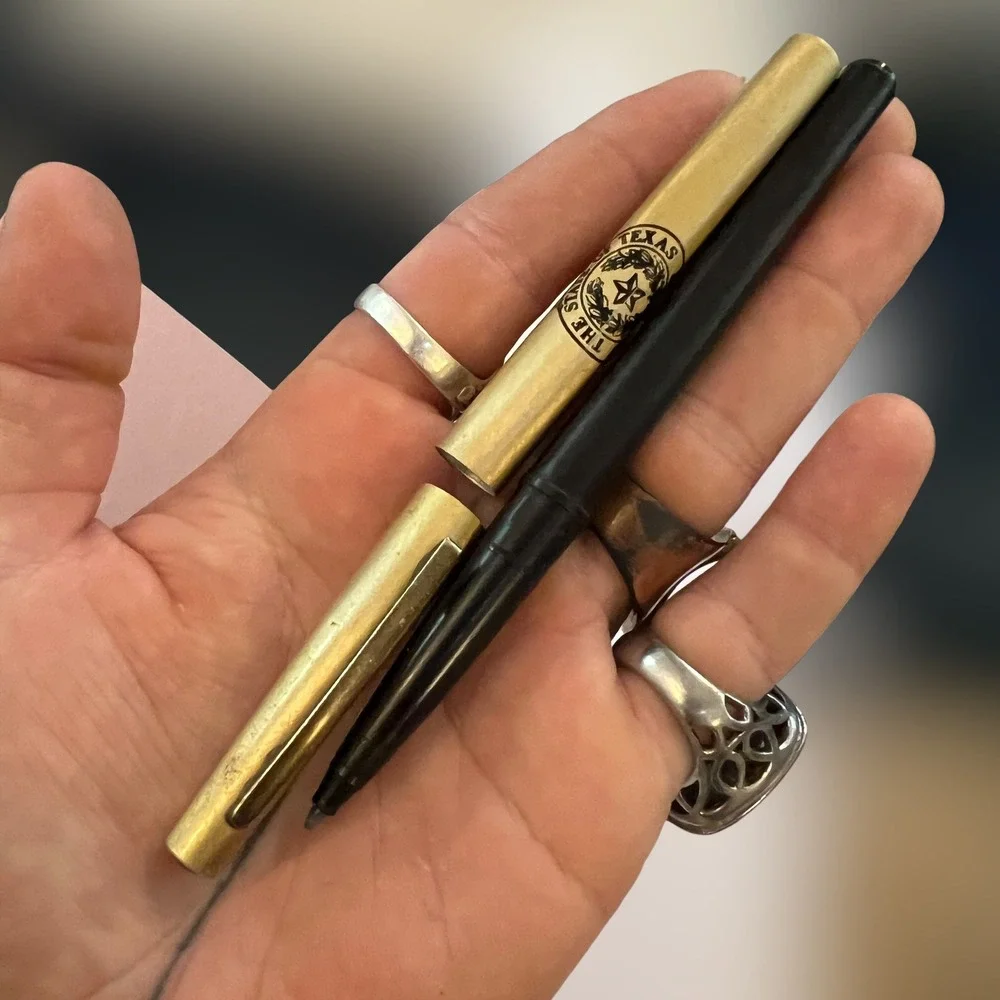 VTG Mark White‎ Governor Texas Pen State Seal Gold Tone Felt Pen Collectible USA